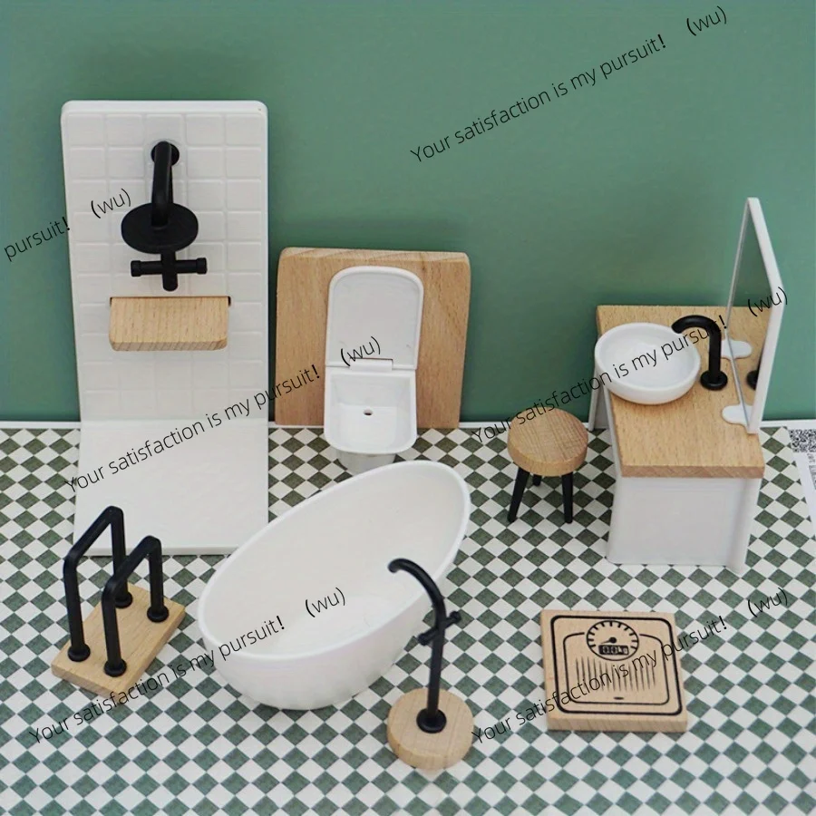 Home Bathroom Scene - Modello di scena da bagno, mini