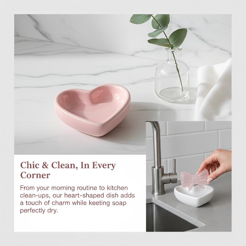 Home Bathroom Vanity - Simpatica Portasapone in Ceramica a Forma