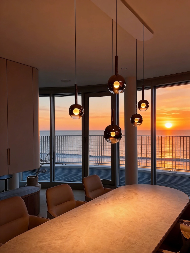 Home Of The Year Bathroom - Lampada a Sospensione LED in Vetro