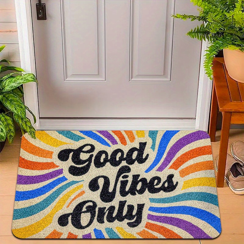 Home Goods Bathroom Rugs - VIKAMA Tappeto arcobaleno Buon umore Zerbino