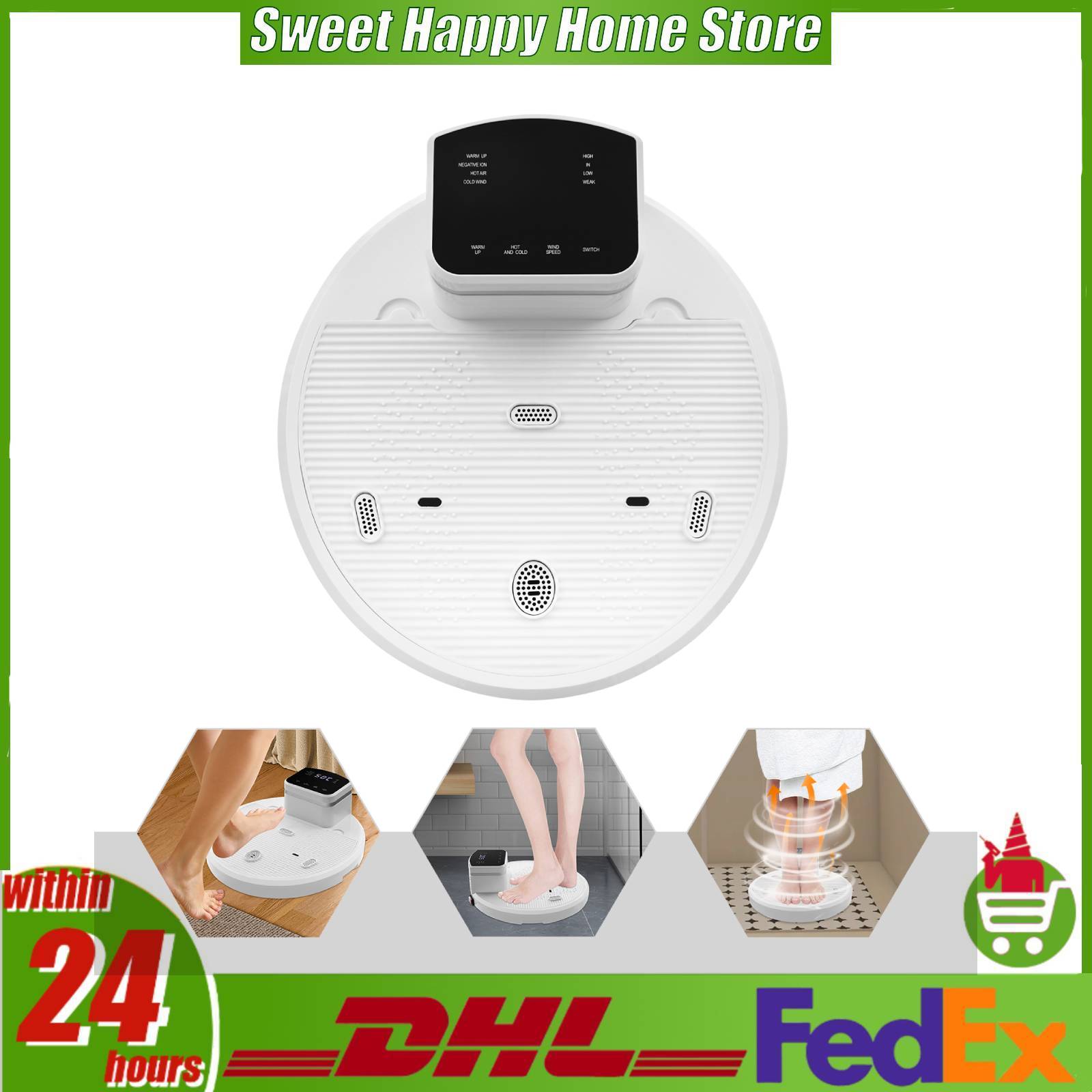 Home Bathroom Hand Dryer - Asciugatore per il corpo intelligente 1400W,