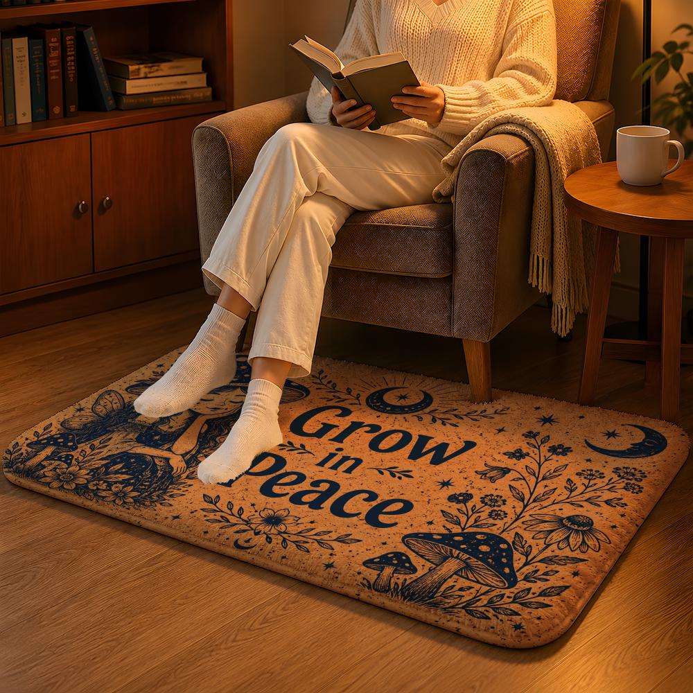 Home Goods Bathroom Rugs - Tappetino Celestial Good Vibes in morbida
