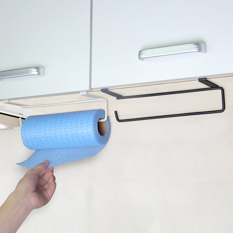 Toilet Paper Holder - Scaffale per WC bianco/nero, portarotolo di
