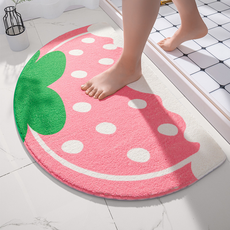 Japan Bathroom.Home - Tappetini morbidi Piccolo testo fresco Fiori