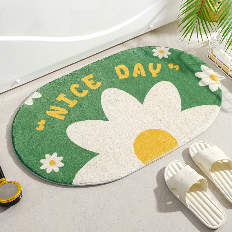 Japan Bathroom.Home - Piccoli tappetini freschi Fiori morbidi Parole