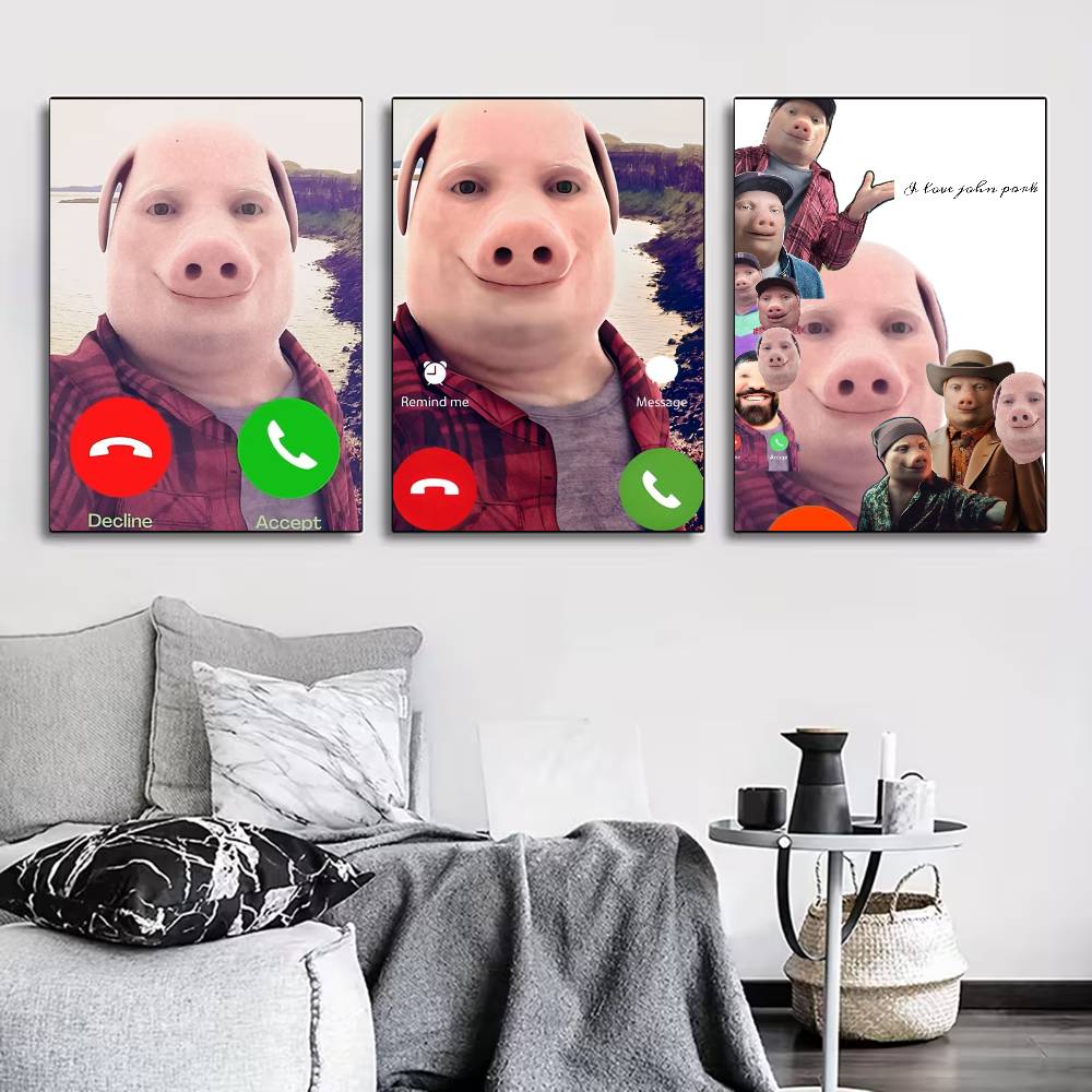 Home Bathroom Called - Il poster John Pork is Calling