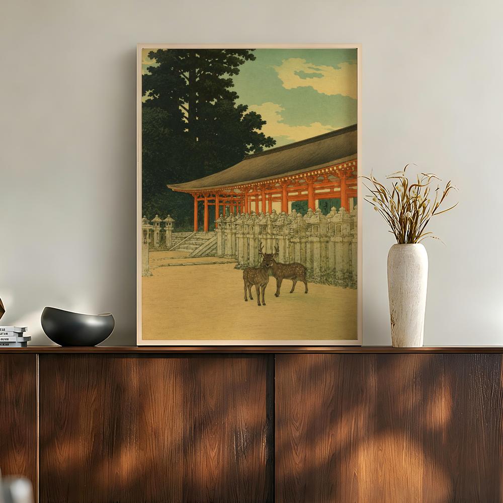 Home Bathroom Scene - Poster con Scene Paesaggistiche di Templi
