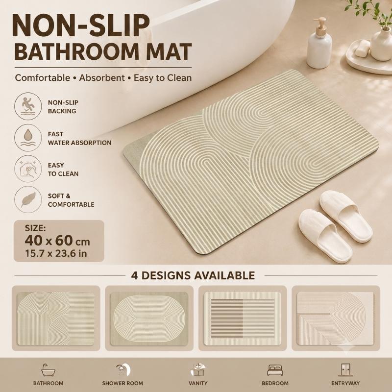 Home Bathroom Mats - Tappetino da Bagno in Diatomite ad