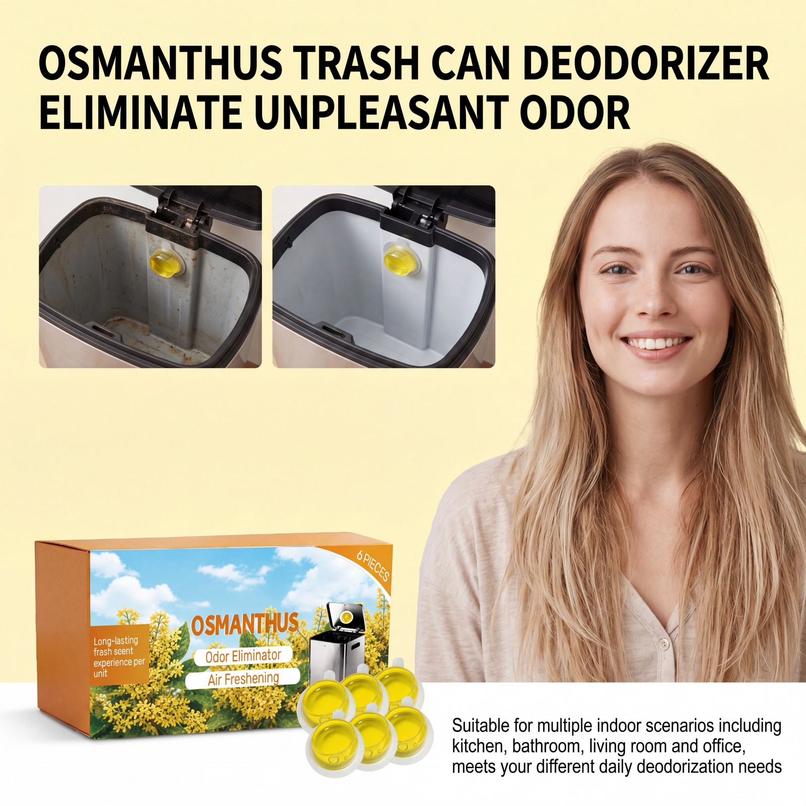 6x Deodorante per Cestini dell - Home Bathroom Freshener recensione e prezzo