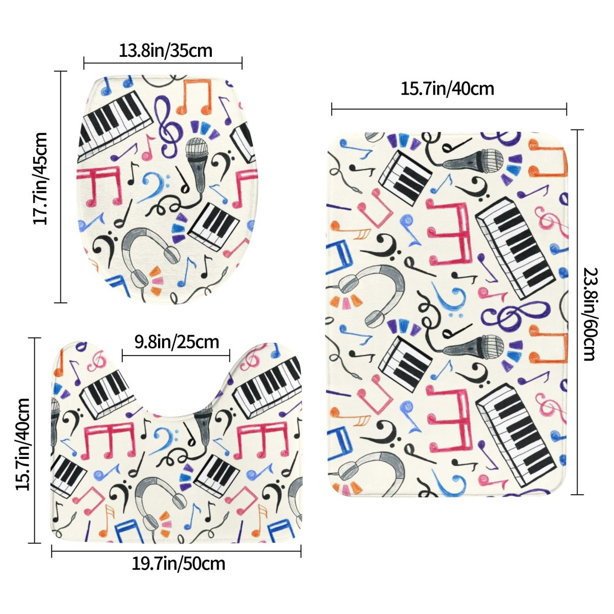 Good Beats - Note musicali e s - Home Goods Bathroom Rugs recensione e prezzo