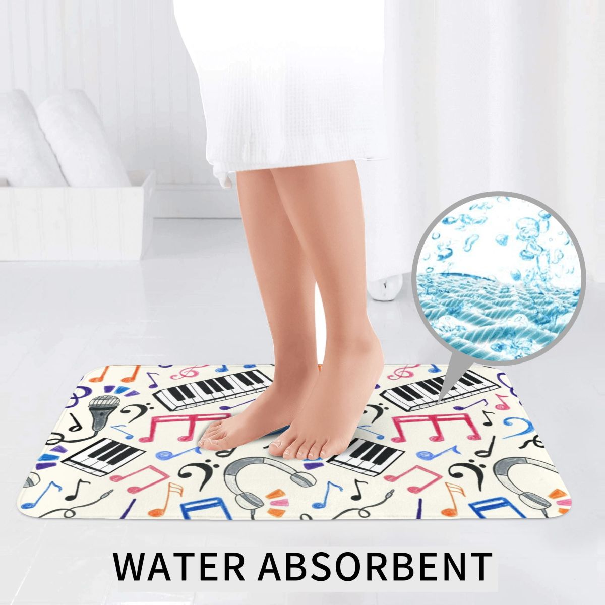 Good Beats - Note musicali e s - Home Goods Bathroom Rugs recensione e prezzo