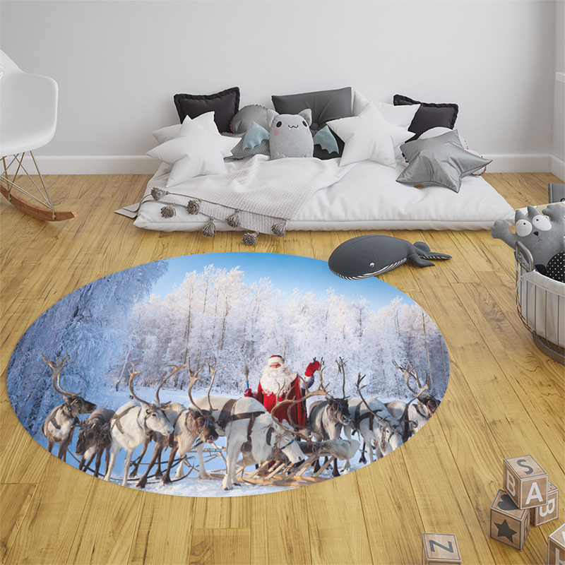 Christmas Woods Snow Scene Car - Home Bathroom Scene recensione e prezzo