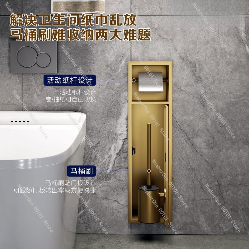 Portascopino da Bagno Incassat - Toilet Paper Holder recensione e prezzo