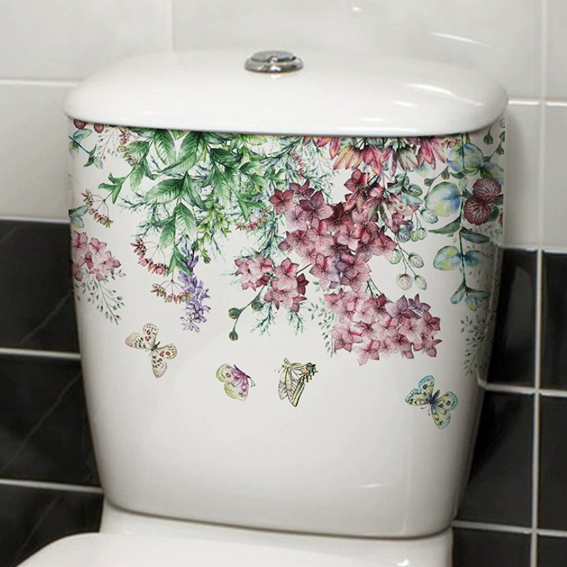 Adesivo per WC con fiore a far - Home Bathroom Layout recensione e prezzo