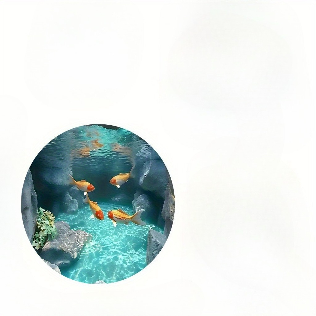 Tappeto Rotondo con Pesci Koi, - Home Bathroom Scene recensione e prezzo