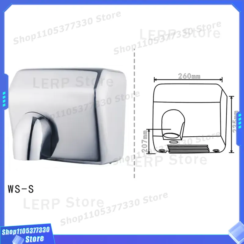 Asciugamani Elettrico in Accia - Home Bathroom Hand Dryer recensione e prezzo