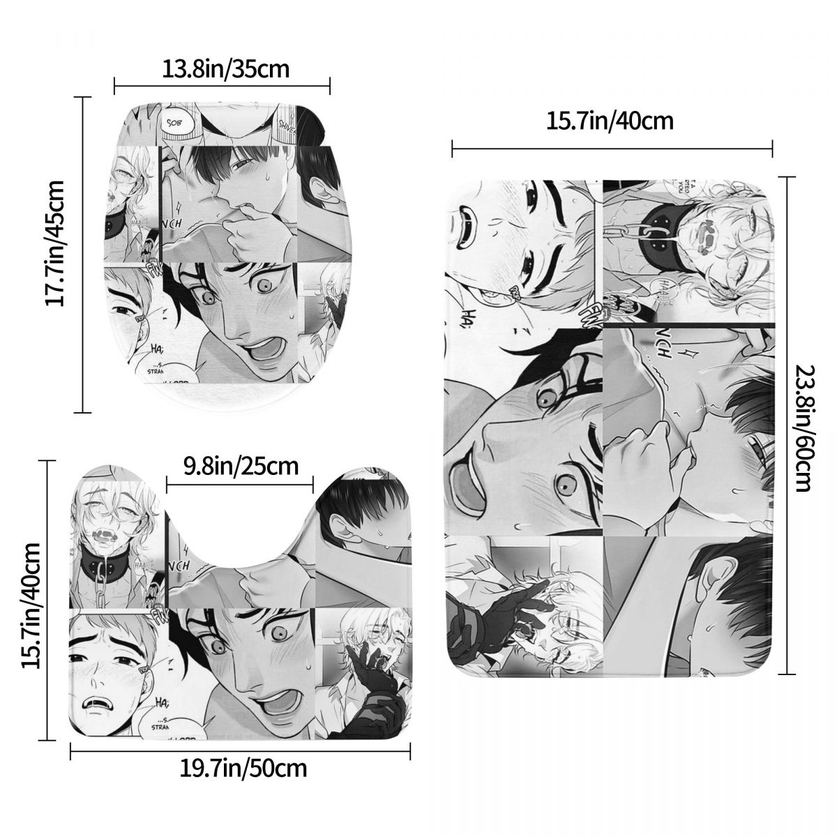The Good Yaoi Boys 3 pezzi tap - Home Goods Bathroom Rugs recensione e prezzo